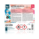 1 L Höfer Chemie® Aceton rein 99,5% in Flaschen - Höfer Chemie GmbH