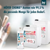 5 L Höfer Chemie® Aceton rein 99,5% in Kanister - Höfer Chemie GmbH