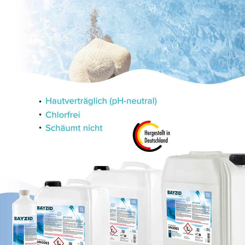 5 L BAYZID® Algizid Algenverhütung für Pools im Kanister - Höfer Chemie GmbH