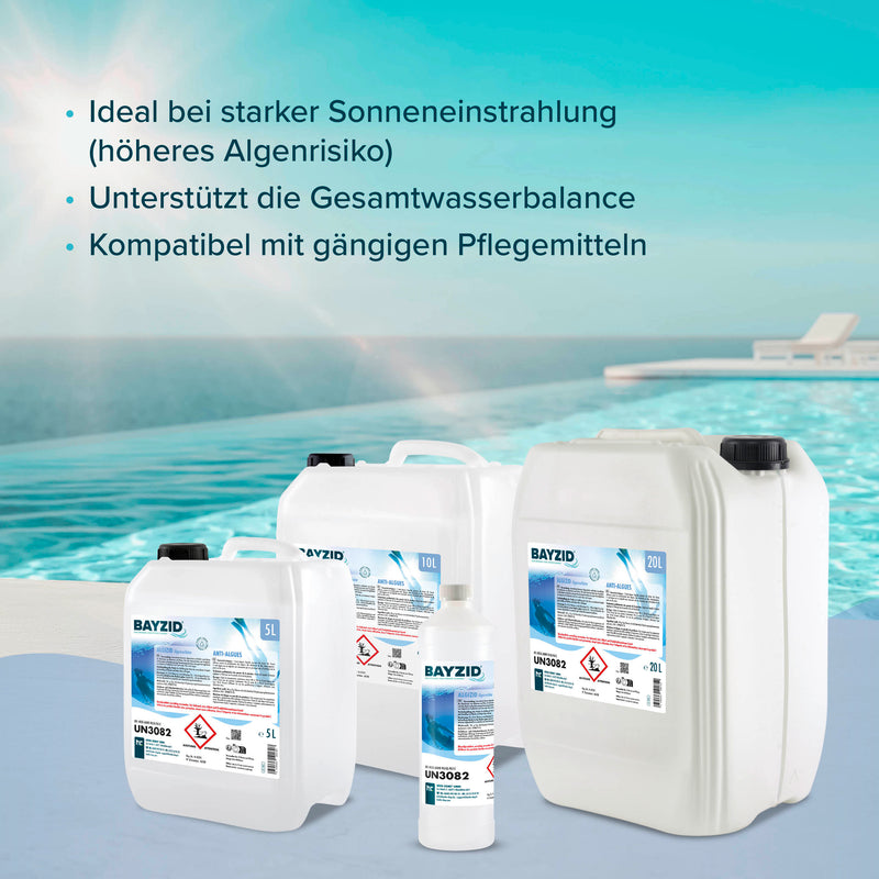 5 L BAYZID® Algizid Algenverhütung für Pools im Kanister - Höfer Chemie GmbH