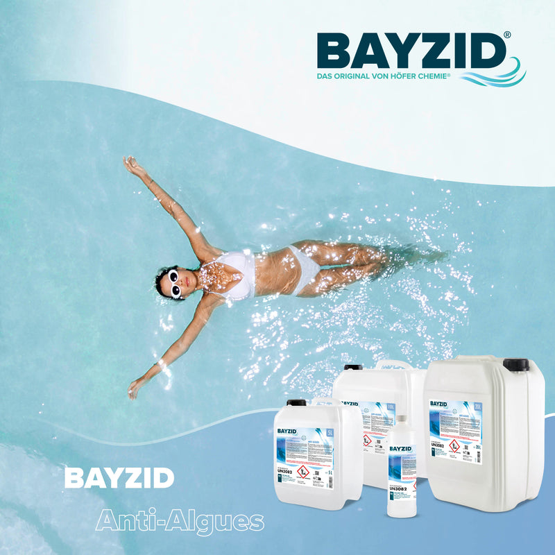 5 L BAYZID® Algizid Algenverhütung für Pools im Kanister - Höfer Chemie GmbH