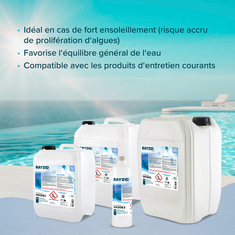 5 L BAYZID® Algizid Algenverhütung für Pools im Kanister - Höfer Chemie GmbH