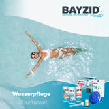 BAYZID® Pool Wasserpflege Starterset 7 - tlg durch Chlor, PH Minus und Multitabs - Höfer Chemie GmbH