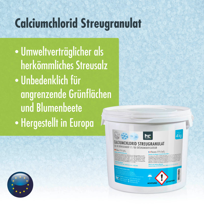 4 kg Höfer Chemie® Calciumchlorid Streugranulat / Flakes