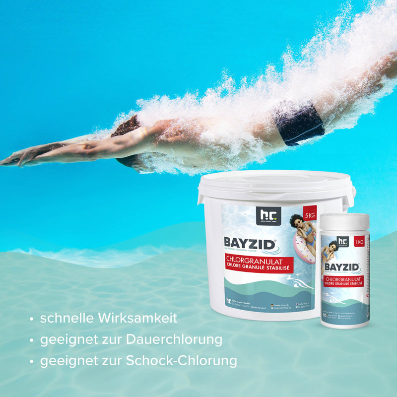 5 kg BAYZID® Chlorgranulat für Pools - Höfer Chemie GmbH