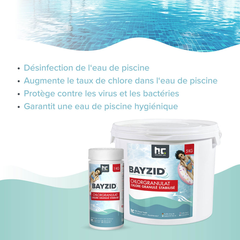1 kg BAYZID® Chlorgranulat für Pools - Höfer Chemie GmbH