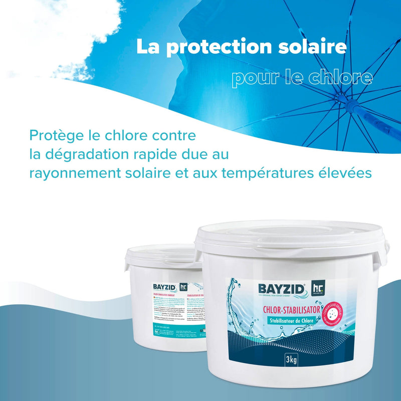 3 kg BAYZID® Chlor Stabilisator Granulat (Cyanursäure) - Höfer Chemie GmbH