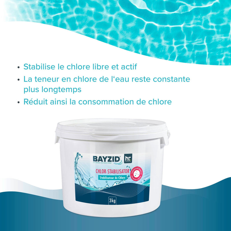 3 kg BAYZID® Chlor Stabilisator Granulat (Cyanursäure) - Höfer Chemie GmbH