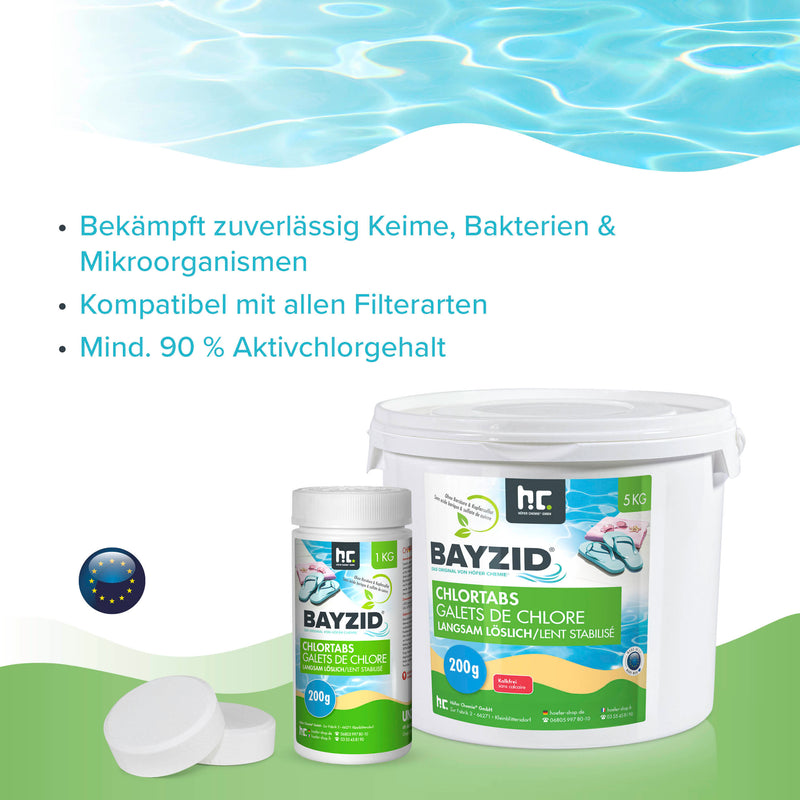 1 kg BAYZID® Chlortabs 200g langsam löslich - Höfer Chemie GmbH