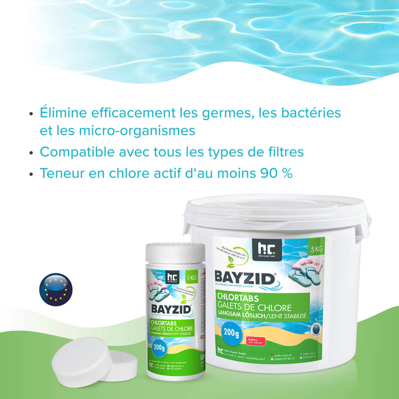 1 kg BAYZID® Chlortabs 200g langsam löslich - Höfer Chemie GmbH
