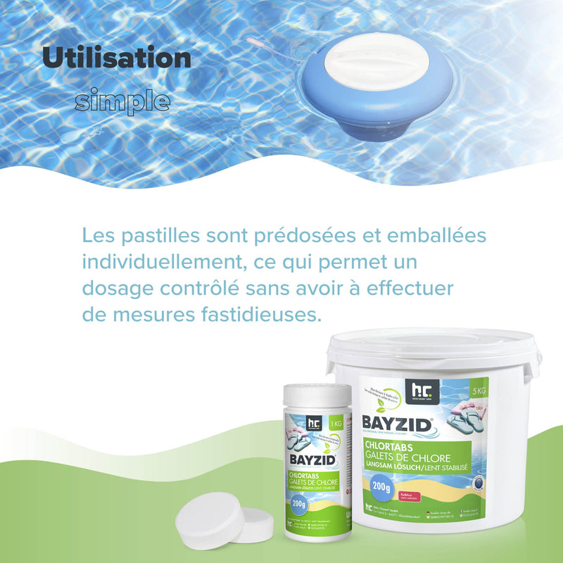 1 kg BAYZID® Chlortabs 200g langsam löslich - Höfer Chemie GmbH