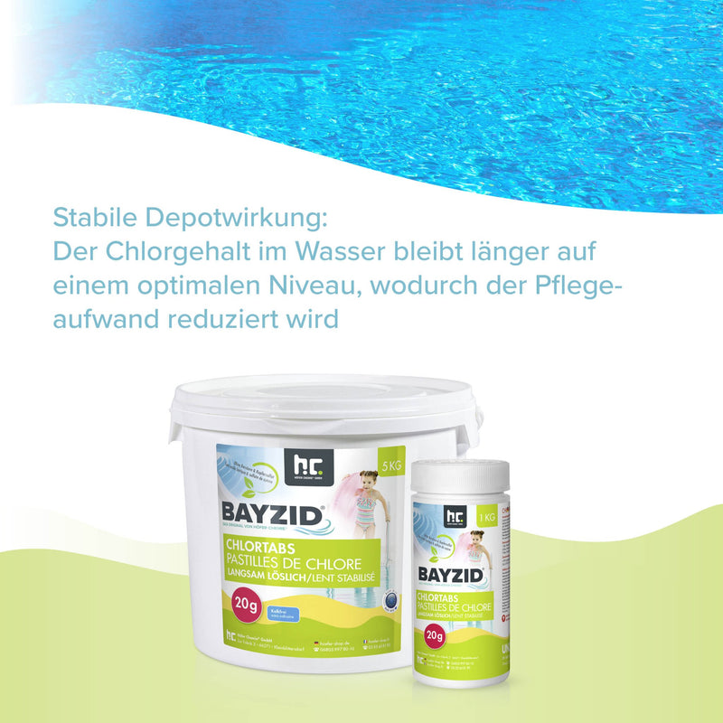 5 kg BAYZID® Chlortabs 20g langsam löslich im Eimer - Höfer Chemie GmbH