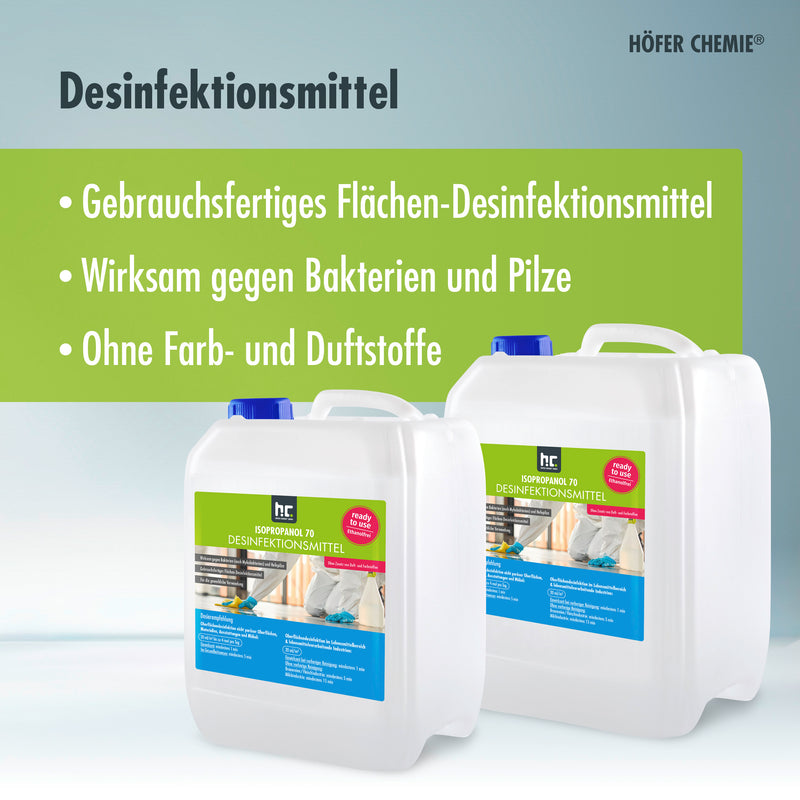 5 L Isopropanol 70 - Desinfektionsmittel für Oberflächen
