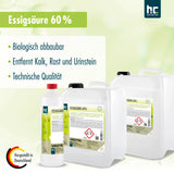 10 L Höfer Chemie® Essigsäure 60% - Höfer Chemie GmbH