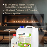 1 L FLAMBIOL® Premium Brenngel aus Bioethanol für Tischfeuer in Flaschen - Höfer Chemie GmbH