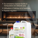 1 L FLAMBIOL® Premium Brenngel aus Bioethanol für Tischfeuer in Flaschen - Höfer Chemie GmbH