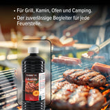 1 L FLAMBIOL® Grillanzünder flüssig für Grills und Feuerstellen in Flasche - Höfer Chemie GmbH
