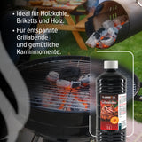 1 L FLAMBIOL® Grillanzünder flüssig für Grills und Feuerstellen in Flasche - Höfer Chemie GmbH