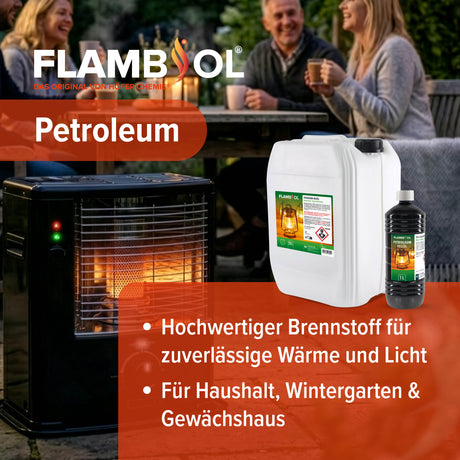 1 L FLAMBIOL® Petroleum Heizöl in Flaschen - Höfer Chemie GmbH