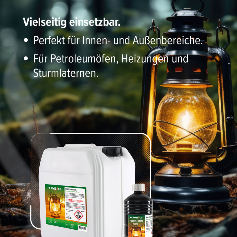 20 L FLAMBIOL® Petroleum Heizöl in Kanistern - Höfer Chemie GmbH