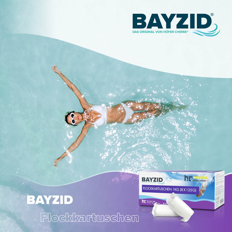 1 kg BAYZID® Flockkartusche für Pools