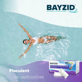 Cartouches de floculant pré-dosées BAYZID®  de 1 KG (8x 125g)