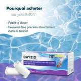 Cartouches de floculant pré-dosées BAYZID®  de 1 KG (8x 125g)