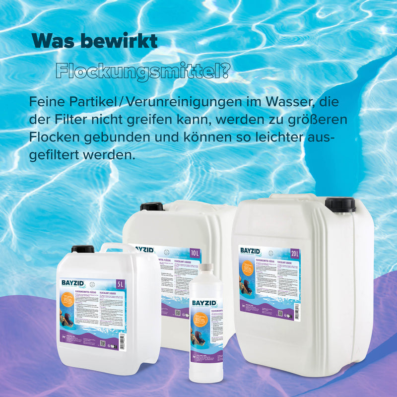 5 L BAYZID® Flockungsmittel flüssig für Pools im Kanister - Höfer Chemie GmbH