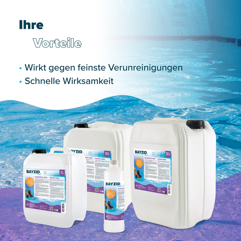 20 L BAYZID® Flockungsmittel flüssig für Pools für Kanister - Höfer Chemie GmbH