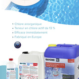 25 kg BAYZID® Chlor 13% flüssig für Pools in Kanister - Höfer Chemie GmbH