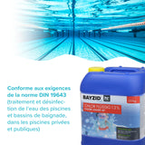 25 kg BAYZID® Chlor 13% flüssig für Pools in Kanister - Höfer Chemie GmbH
