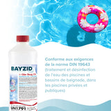 1 kg BAYZID® Chlor 13% flüssig für Pools - Höfer Chemie GmbH