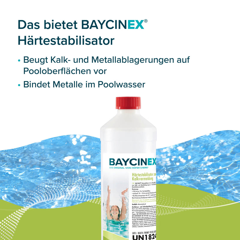 1 L BAYCINEX® Härtestabilisator zur Kalkvermeidung in Flaschen - Höfer Chemie GmbH