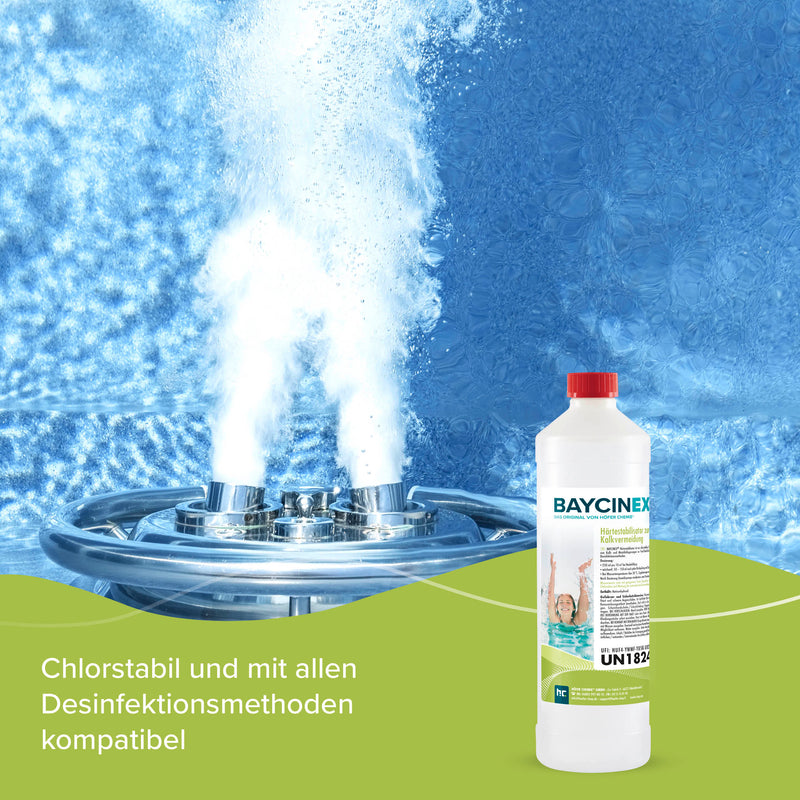 1 L BAYCINEX® Härtestabilisator zur Kalkvermeidung in Flaschen - Höfer Chemie GmbH