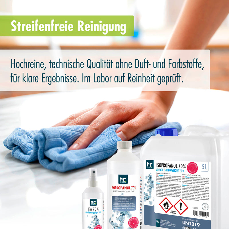 250 ml Höfer Chemie® Isopropanol 70% in Sprühflaschen - Höfer Chemie GmbH