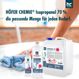 5 L Höfer Chemie® Isopropanol 70% in Kanistern - Höfer Chemie GmbH