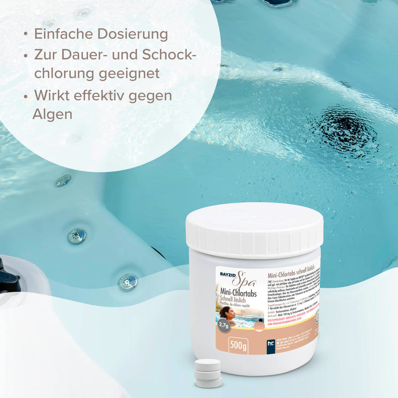 500 g BAYZID® SPA Mini - Chlortabs 2,7 g schnell löslich - Höfer Chemie GmbH