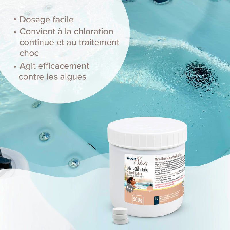 500 g BAYZID® SPA Mini - Chlortabs 2,7 g schnell löslich - Höfer Chemie GmbH