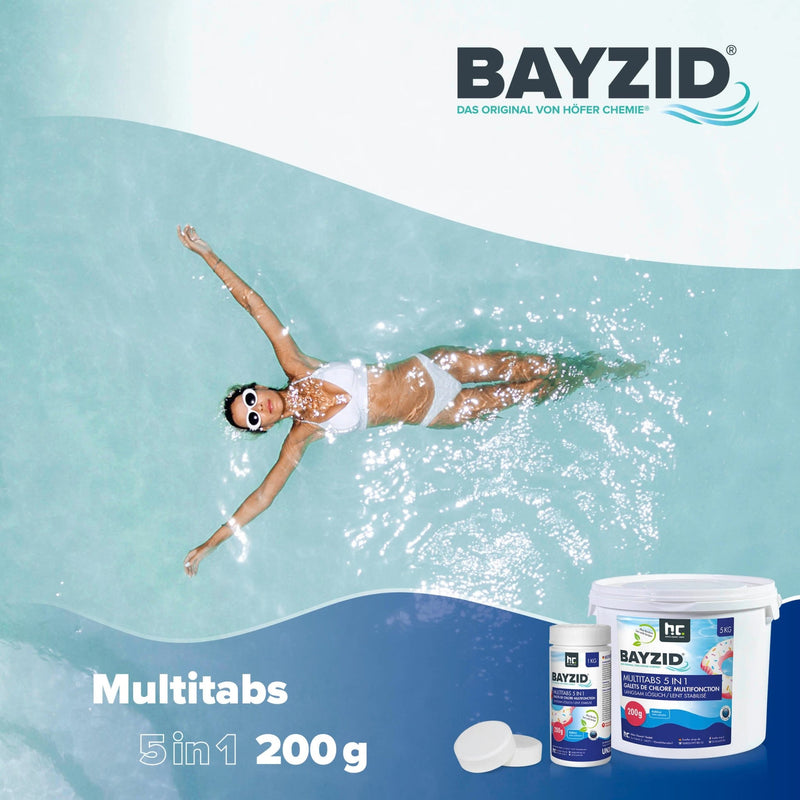 1 kg BAYZID® Multitabs 200g 5in1 für Pools - Höfer Chemie GmbH