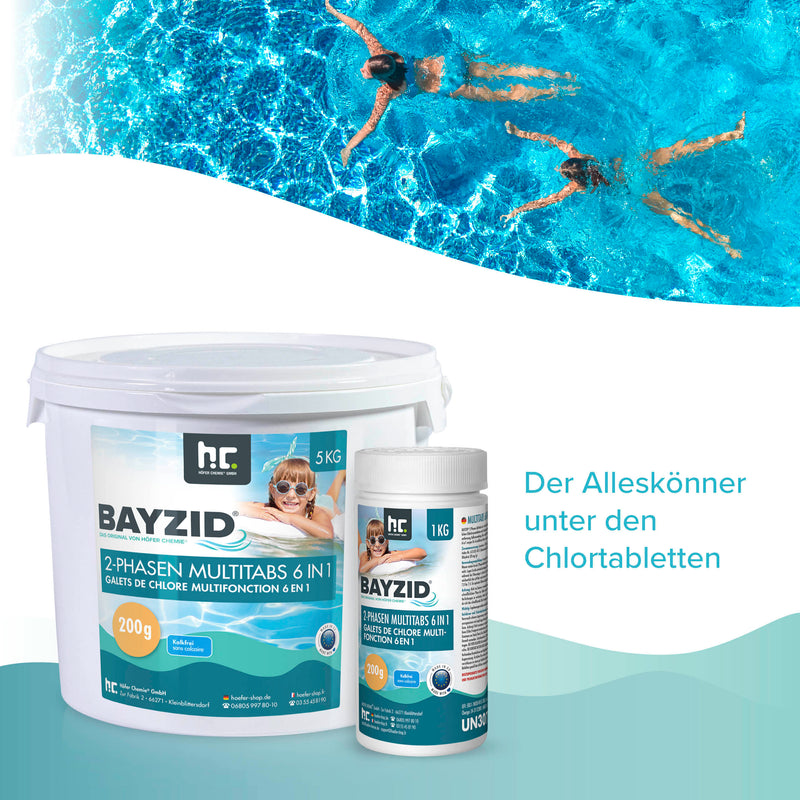 5 kg BAYZID® 2-Phasen-Multitabs 200g 6in1 im Eimer