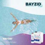 5 L BAYZID® Poolclear - Trübungsbeseitigung für Pool-Filter mit Kartuschen & Filterballs - Höfer Chemie GmbH