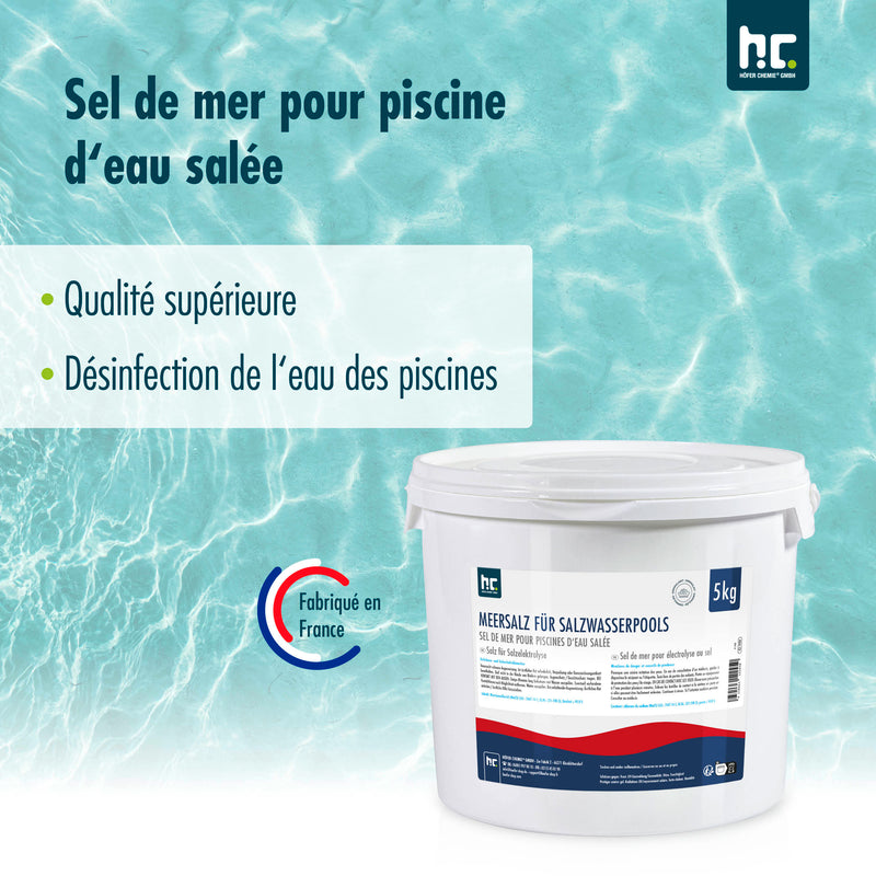 5 kg Meersalz für Salzwasserpools / Salzelektrolyse - Höfer Chemie GmbH