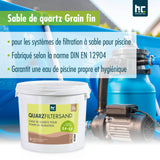 5 kg Premium Quarzsand Filtersand 0,4 - 0,8 mm - Höfer Chemie GmbH