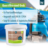 5 kg Premium Quarzsand Filtersand 0,71 - 1,25 mm - Höfer Chemie GmbH