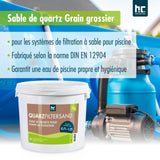 5 kg Premium Quarzsand Filtersand 0,71 - 1,25 mm - Höfer Chemie GmbH