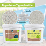 5 kg Premium Quarzsand Filtersand 0,71 - 1,25 mm - Höfer Chemie GmbH