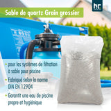 25 kg Premium Quarzsand Filtersand 0,71 - 1,25 mm - Höfer Chemie GmbH