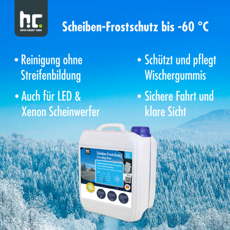 5 L Premium Scheiben Frostschutz -60 Grad Konzentrat