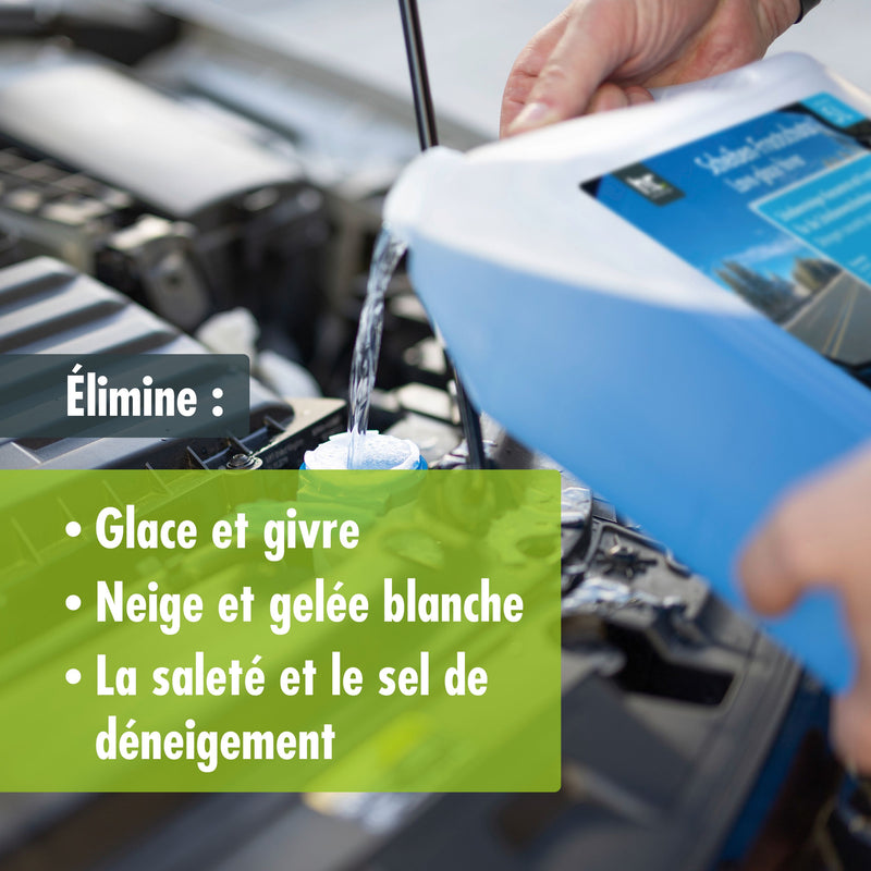 Liquide lave-glace antigel concentré jusqu’à –60 °C en bidon de 5L
