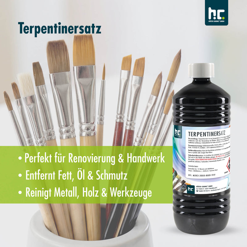 1 L Höfer Chemie® Terpentin-Ersatz in Flaschen - Höfer Chemie GmbH